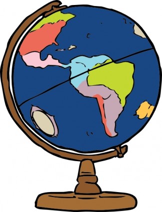 325x425 Earth Globe Clip Art Free Vector In Open Office Drawing - Earth Globe Drawing