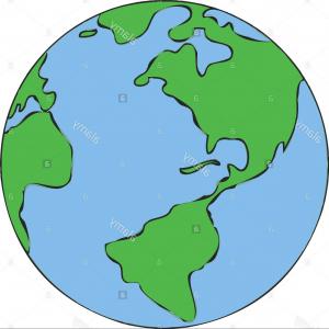 300x300 Stock Photo World Globe Kids Illustration Children Drawing Arenawp - Earth Globe Drawing