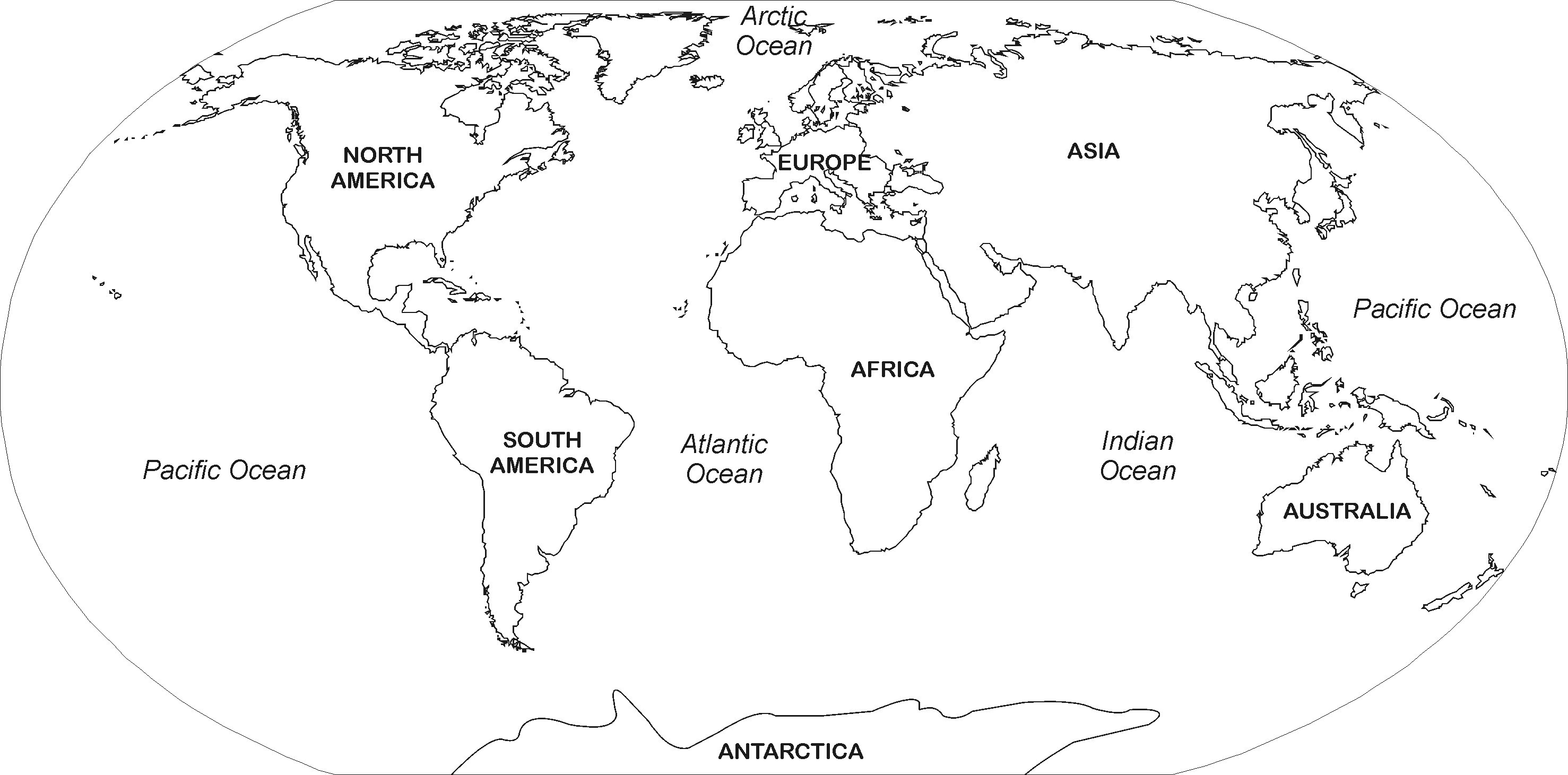 Earth Map Drawing 1 