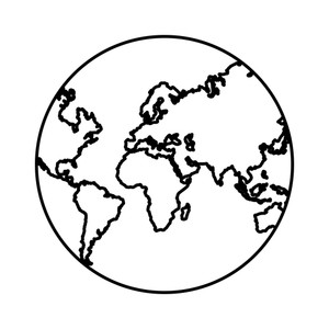 300x300 Earth Drawing Royalty Free Vectors - Earth Map Drawing