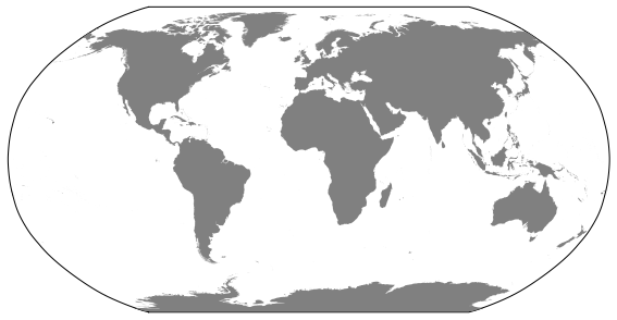 567x294 World Map Without Rivers With Matplotlib Basemap - Earth Map Drawing