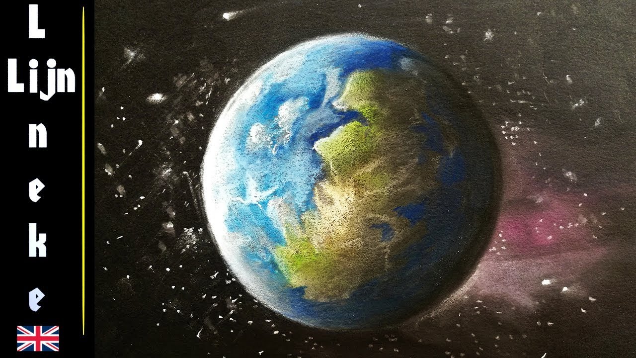 1280x720 Easy Planet Earth Pencil Drawing For Beginners - Earth Pencil Drawing