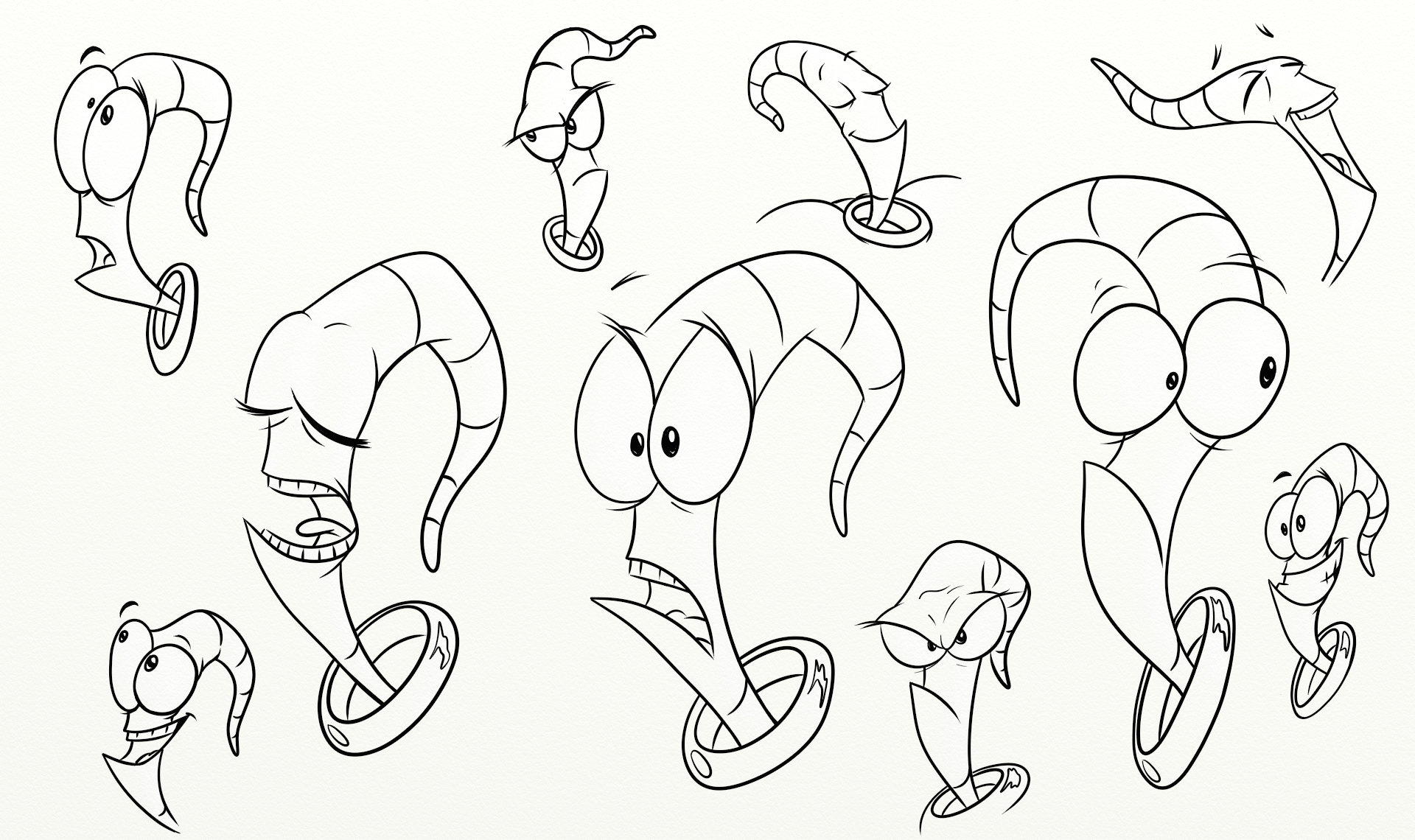 1920x1140 Earthworm Jim Faces - Earthworm Jim Drawing