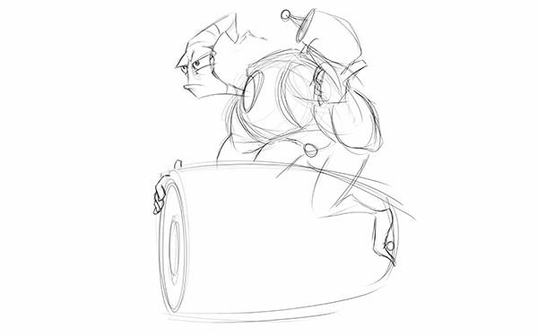 600x375 Earthworm Jim On Behance - Earthworm Jim Drawing