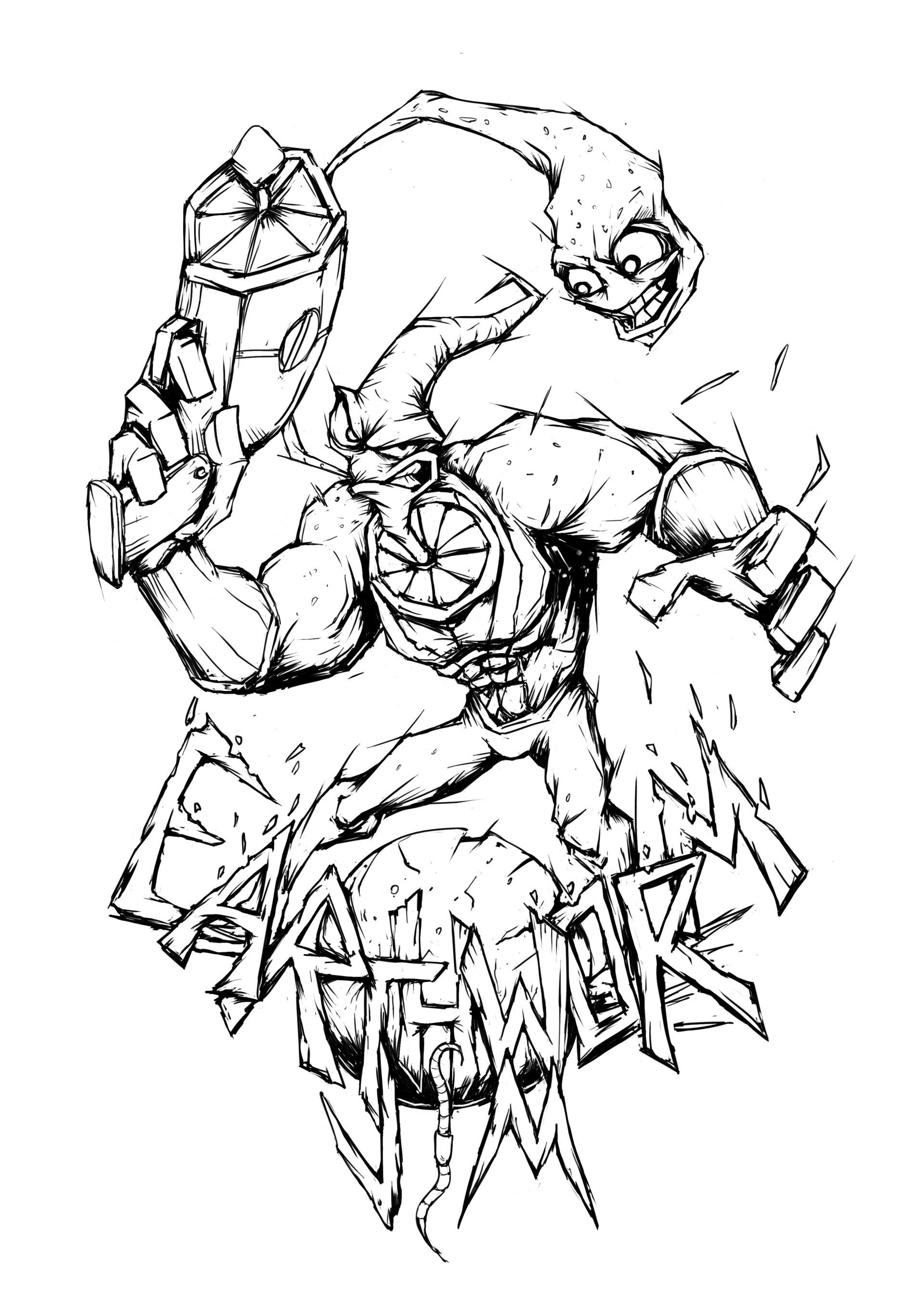 1920x2716 Artstation - Earthworm Jim Drawing