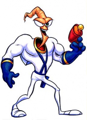 300x413 Usa Vc Release - Earthworm Jim Drawing