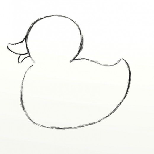 520x517 how to draw a rubber duck feltmagnet - Easiest Drawing
