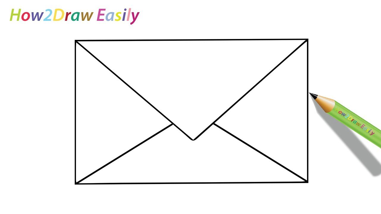1280x720 how to draw an envelope most easiest drawing in the world - Easiest Drawing In The World