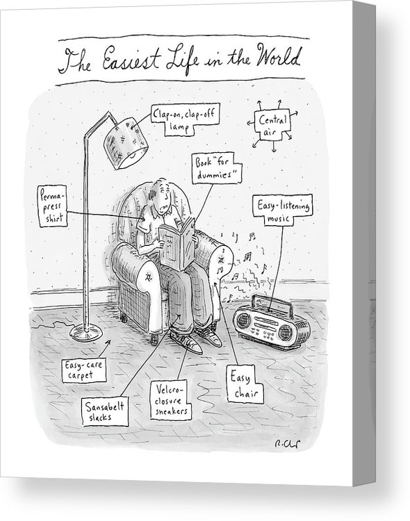 590x750 the easiest life in the world canvas print canvas art - Easiest Drawing In The World