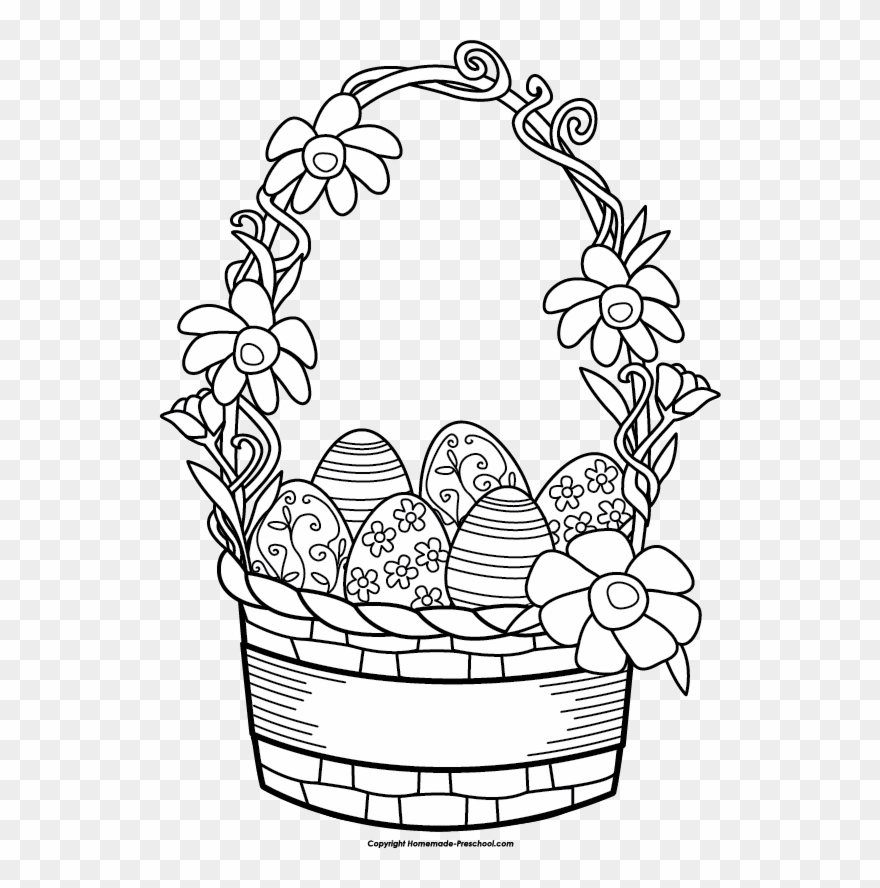 Easter Basket Drawing at Explore collection of