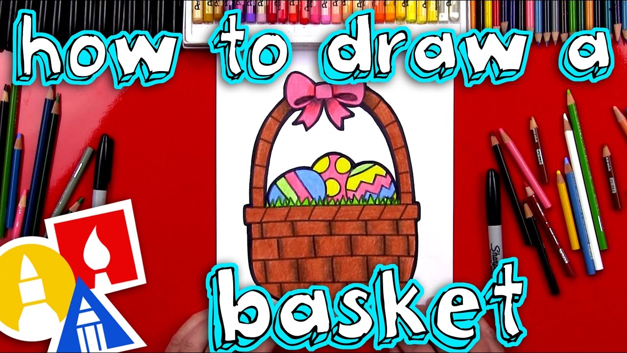 1280x720 how to draw an easter basket - Easter Basket Drawing