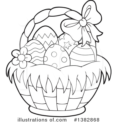 Easter Basket Drawing at PaintingValley.com | Explore collection of