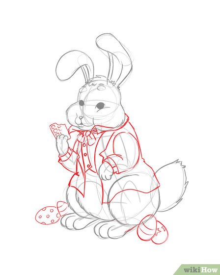 Easter Bunny Cartoon Drawing