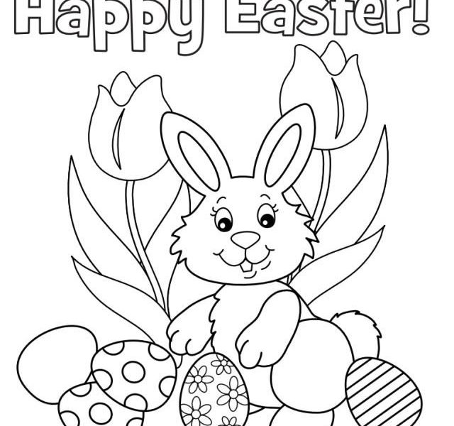640x600 Easter Bunny Drawing To Print At Getdrawings Free For Personal - Easter Bunny Drawing