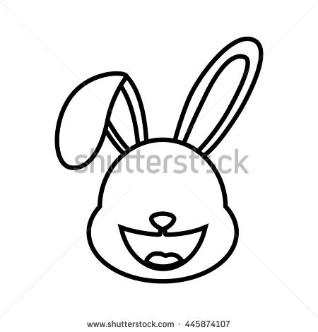 450x470 Gallery Cute Bunny Face Drawing - Easter Bunny Face Drawing