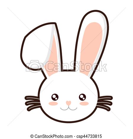 450x470 Bunny Face Drawing - Easter Bunny Face Drawing