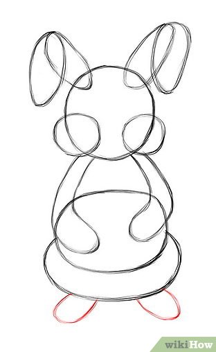 312x508 Ways To Draw The Easter Bunny - Easter Bunny Line Drawing
