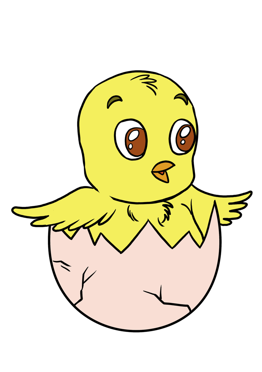 848x1200 Easy Drawing Guides On Twitter Learn To Draw A Great Looking - Easter Chick Drawing