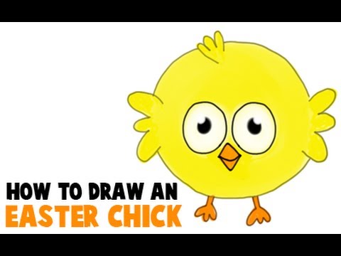 480x360 how to draw a baby chick perfect for easter for kids - Easter Chick Drawing