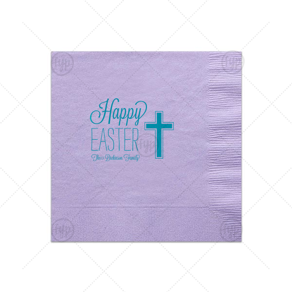600x600 Easter Cross Napkin Square Luncheon Napkin For Your Party - Easter Cross Drawings