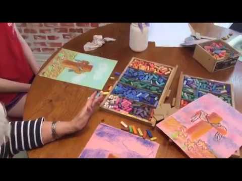 480x360 How To Draw An Easter Cross In Chalk Pastels - Easter Cross Drawings