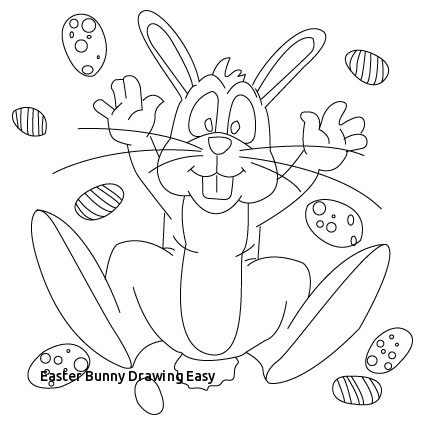425x425 easter bunny drawing easy easter day drawings happy easter - Easter Day Drawing
