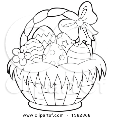 450x470 easter egg basket drawing hd easter images - Easter Drawing Pictures