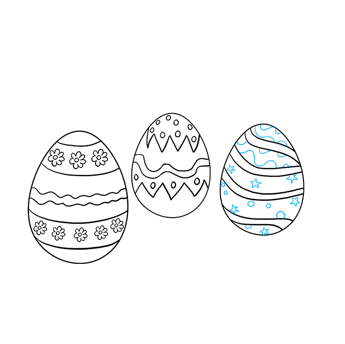 680x678 How To Draw Easter Eggs - Easter Drawing Pictures