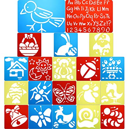 425x425 Chuangdi Pieces Easter Drawing Stencils Hollow - Easter Drawing Templates