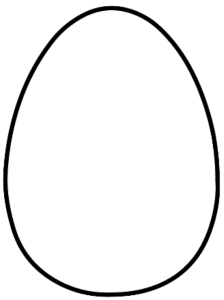 224x300 Drawing Egg Printable Transparent Png Clipart Free Download - Easter Drawing Templates