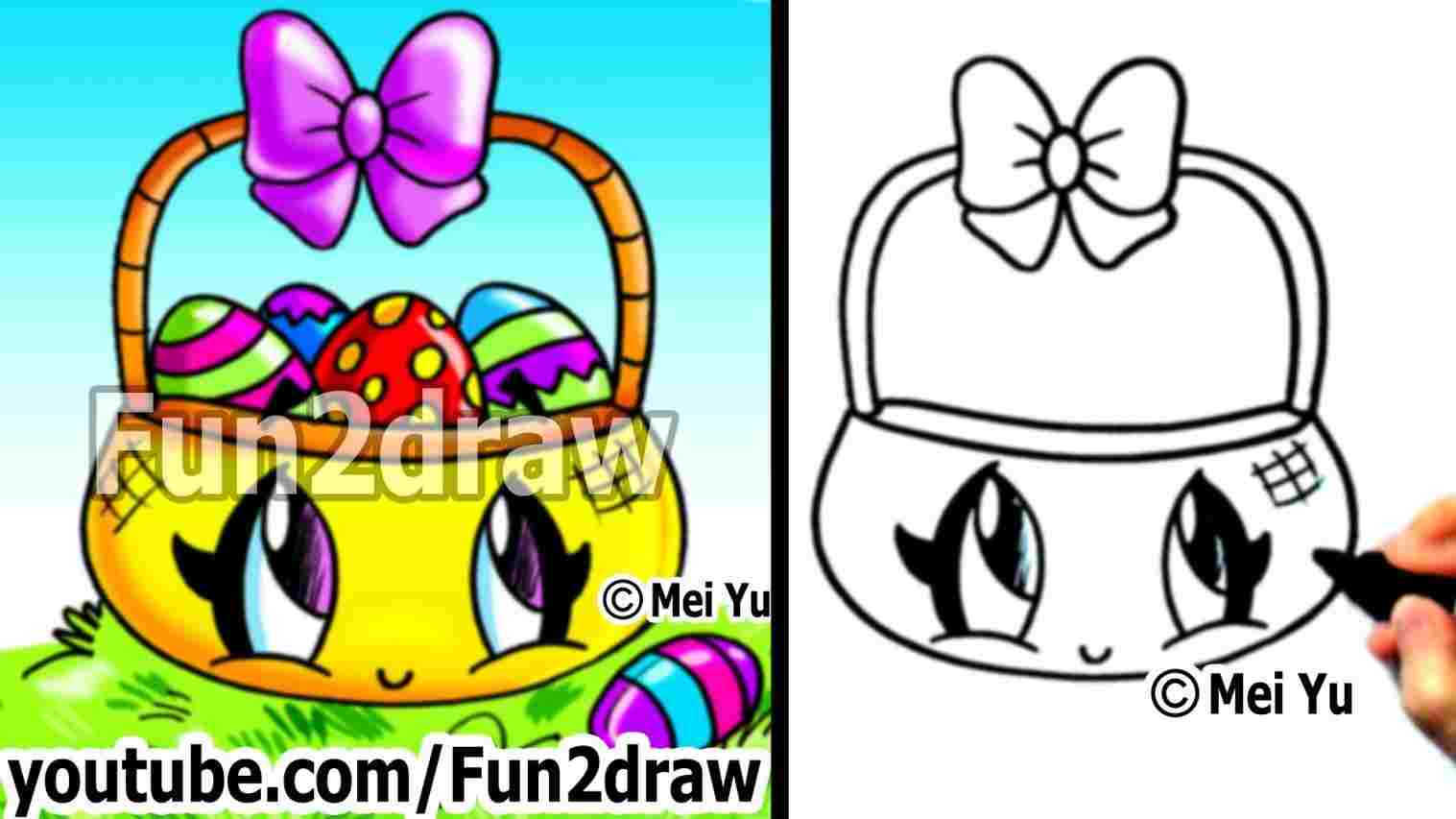 1517x853 Kawaii Easy Easter Drawings Easy Cute Things To Draw - Easter Drawings