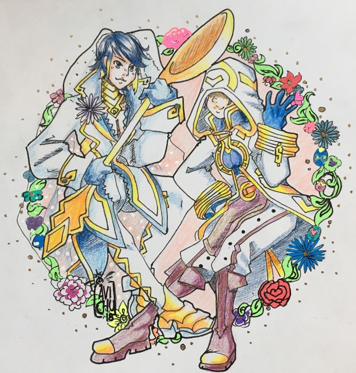 1219x1280 Artstation - Easter Drawings