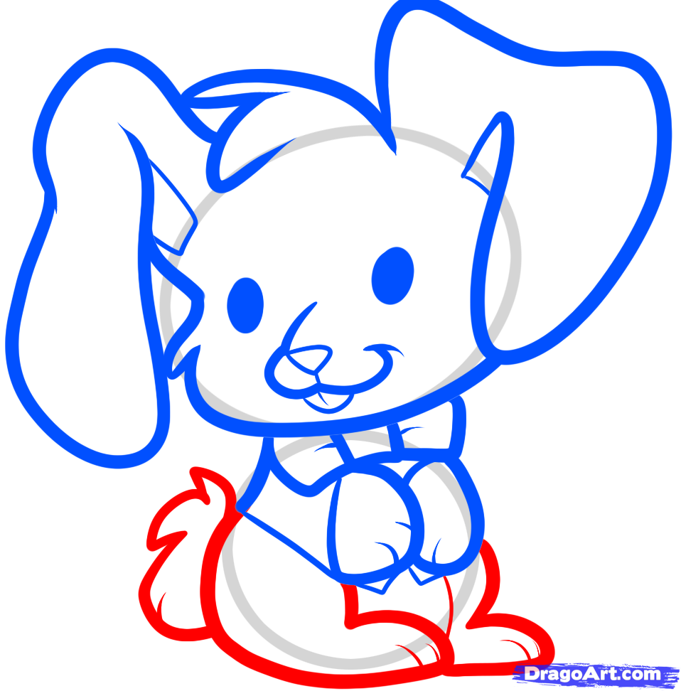958x972 Step How To Draw An Easter Bunny For Kids - Easter Drawings For Kids