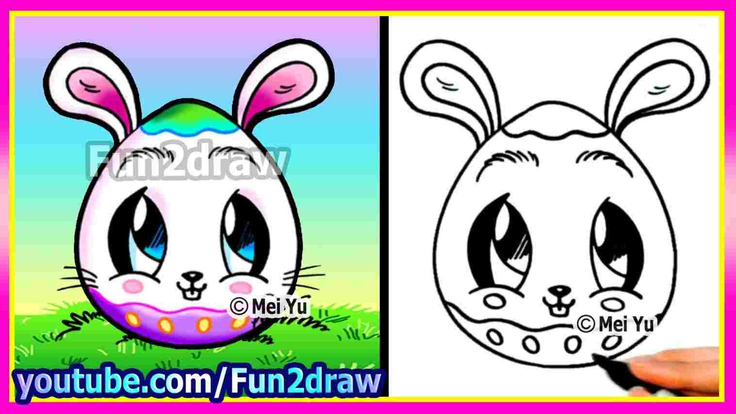 1517x853 Kids Rhyoutubecom How Easter Bunny Drawings To Draw A Bunny Rabbit - Easter Drawings For Kids