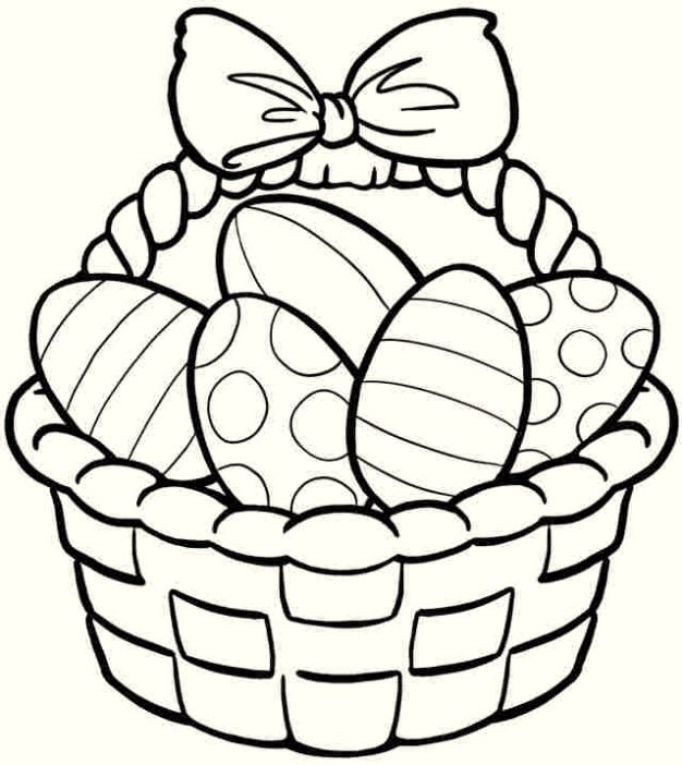 626x702 easter egg basket drawing at getdrawings com free for personal use - Easter Egg Basket Drawing