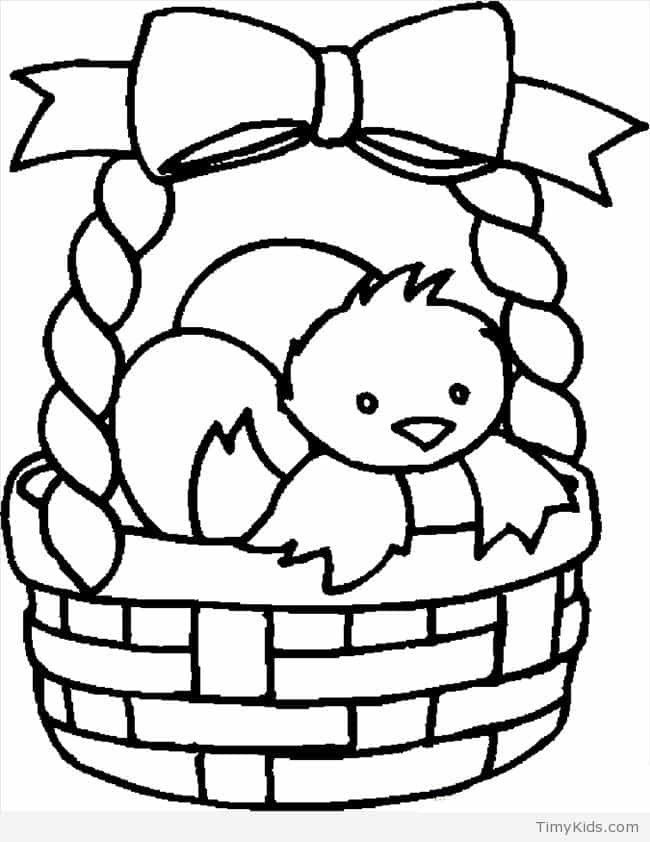 650x842 luxury easter eggs basket coloring pages - Easter Egg Basket Drawing