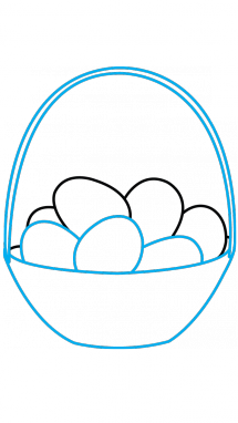 215x382 Drawing Egg Easter Transparent Png Clipart Free Download - Easter Egg Drawing