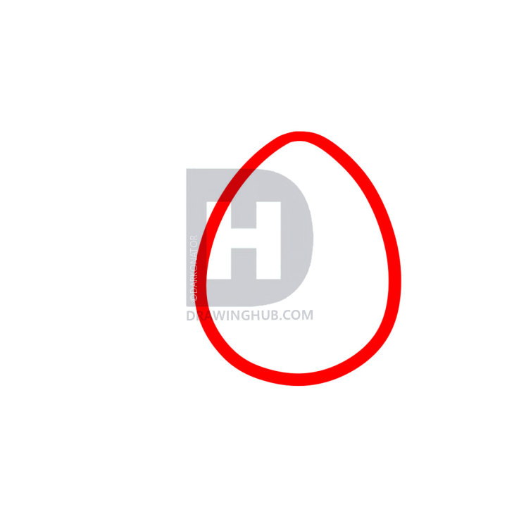 720x720 How To Draw Easter Eggs For Kids, Step - Easter Egg Drawing For Kids