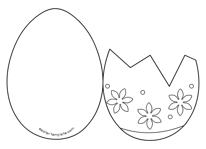 803x581 Easter Card Template Cracked Egg Drawing At Getdrawings Easter - Easter Egg Drawing Template