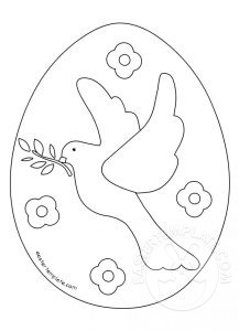 217x300 Easter Egg Drawing Template - Easter Egg Drawing Template