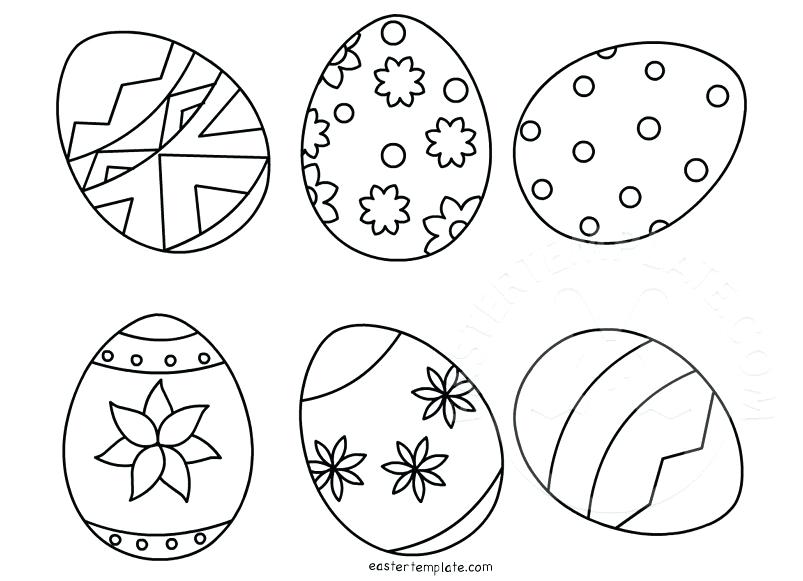 Easter Egg Drawing Template at PaintingValley.com | Explore collection ...