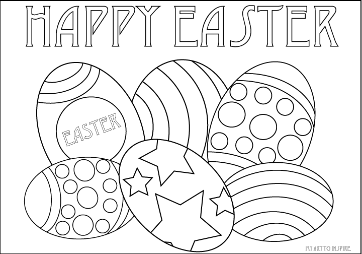 720x504 Easter Egg Printable Templates Happy Easter - Easter Egg Drawing Template