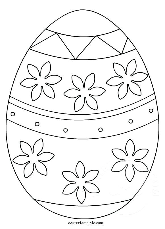 Easter Egg Templates With Images 0F2   Easter Egg Drawing Template 35 