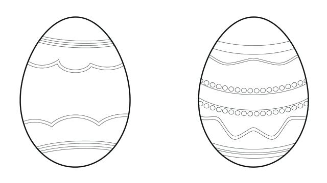 640x360 Best Of Egg Drawing Template Early Play Templates - Easter Egg Drawing Template