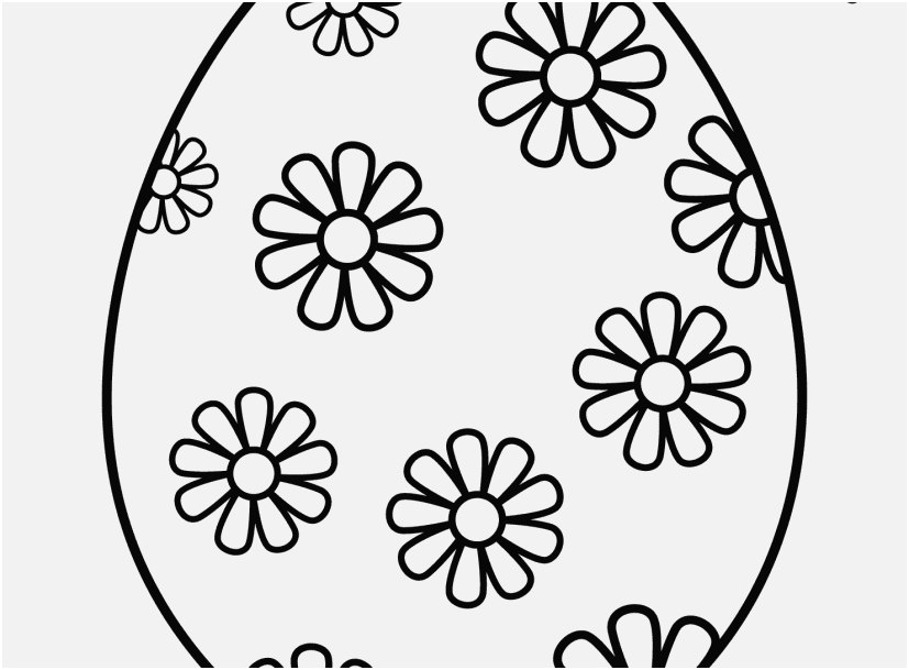 827x609 Coloring Pages Of Easter Eggs In A Basket Picture Easter Egg - Easter Egg Drawing Template