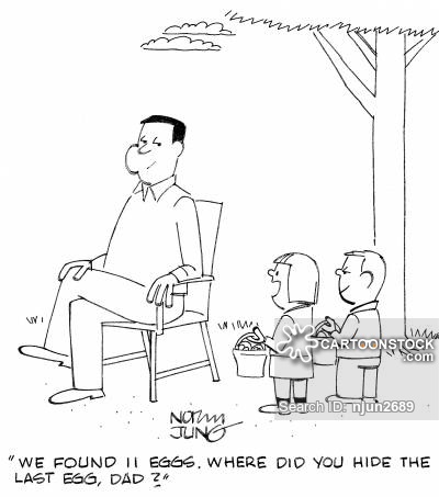 400x453 easter egg hunt cartoons and comics - Easter Egg Hunt Drawing
