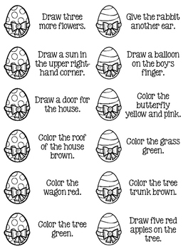 271x350 easter egg hunt listening and following directions {spring} tpt - Easter Egg Hunt Drawing