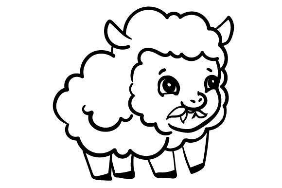 580x386 easter lamb - Easter Lamb Drawing