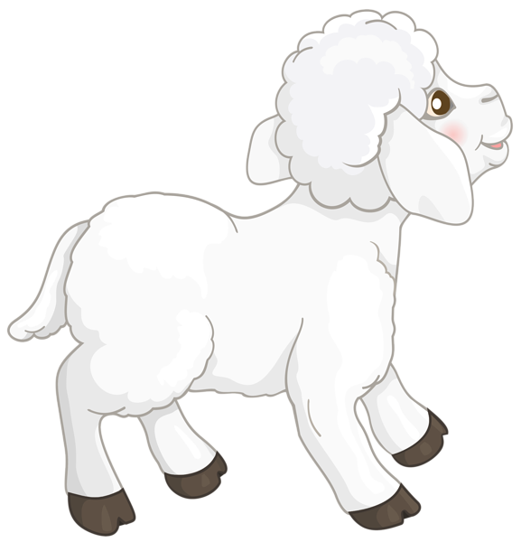577x600 lamb easter transparent png clipart free download - Easter Lamb Drawing