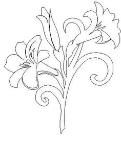 236x280 easter lily drawings happy easter thanksgiving - Easter Lily Line Drawing
